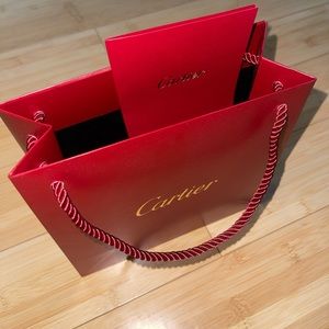 Cartier shopping bag set